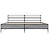 vidaXL Bed Frame without Mattress Grey Sonoma 180x200 cm Super King