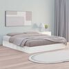 vidaXL Bed Frame without Mattress White 160x200 cm Solid Wood
