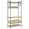 vidaXL Wardrobe with Drawers Sonoma Oak 89x39x184.5 cm Engineered Wood