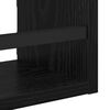 vidaXL Wall Shelf Set 3 pcs Black Oak 40 x 16 x 14 cm Engineered Wood