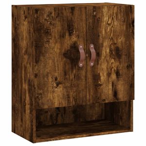 vidaXL Wall Cabinet Smoked Oak 60x31x70 cm Engineered Wood