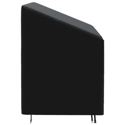 vidaXL 3-Seater Bench Cover Black 165x70x65/94 cm 420D Oxford