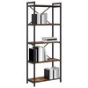 vidaXL Bookshelf Smoked Oak 60 x 30 x 155 cm Engineered Wood