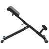 vidaXL Hyperextension Bench Manual Black 100.5 x 70 x 78 cm