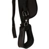 vidaXL Western Saddle. Headstall&Breast Collar Real Leather 17" Black