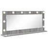 vidaXL Vanity Mirror Grey Sonoma 100 x 45 x 18 cm Rectangular