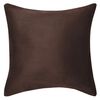 vidaXL Cushion Covers 4 pcs 80x80 cm Polyester Faux Suede Brown