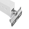 vidaXL Cabinet Hanging Bracket 261 pcs White 70 x 48 x 19 mm