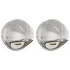 vidaXL Air Vent Covers 2 pcs Silver 200 mm Stainless Steel