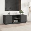 vidaXL TV Cabinet Grey 110x35x40.5 cm Solid Wood Pine