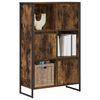 vidaXL Book Cabinet Smoke Oak 68 x 30 x 108.5 cm Engineered Wood