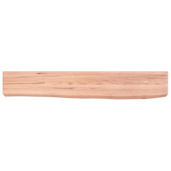 vidaXL Wall Shelf Light Brown 60x10x6 cm Treated Solid Wood Oak