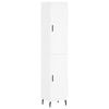 vidaXL Highboard White 34.5x34x180 cm Engineered Wood