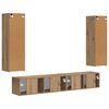 vidaXL TV Cabinet Set Wall-mounted 3 pcs Artisan Oak Engineered Wood
