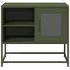 vidaXL TV Cabinet Olive Green 68x39x60.5 cm Steel