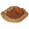 vidaXL Fruit Bowl JEPARA &Oslash; 50 cm Solid Teak Wood Round Teak Brown