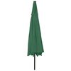 vidaXL Garden Parasol with LED Lights 400 cm Green