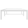vidaXL Metal Bed Frame without Mattress White 80x200cm