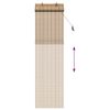 vidaXL Roller Blind with Curtains Manual Nature 60 x 220 cm Bamboo