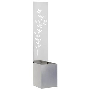 vidaXL Garden Privacy Screen Sliver 32 x 32 x 150 cm Stainless steel