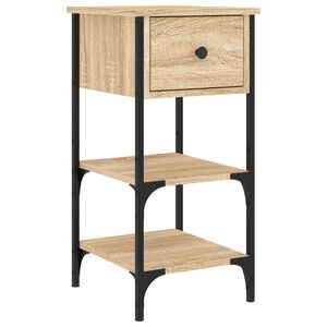 vidaXL Bedside Cabinet Sonoma Oak 34x36x70 cm Engineered Wood