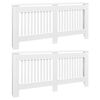 vidaXL Radiator Covers 2 pcs White 172 cm Engineered Wood