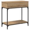 vidaXL Console Table Artisan oak 75 x 34.5 x 75 cm Engineered wood