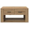 vidaXL Coffee Table Artisan Oak 80 x 50 x 40 cm Engineered Wood