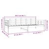 vidaXL Day Bed without Mattress White Solid Wood Pine 90x200 cm