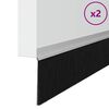vidaXL Self-adhesive Door Brush Seals 2 pcs Silver 100 cm