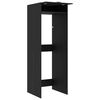 vidaXL Wash Machine Cabinet with Storage Black Oak 67.5 x 68 x 200 cm