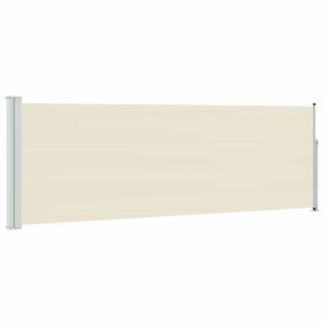 vidaXL Patio Retractable Side Awning 100x300 cm Cream