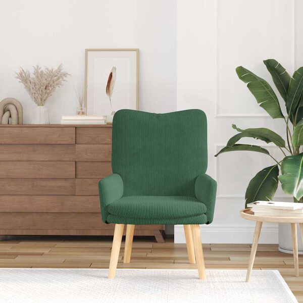 vidaXL Armchair Jungle Green 63 x 67 x 94 cm Fabric