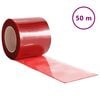 vidaXL Door Curtain Red 200 mmx1.6 mm 50 m PVC