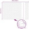 vidaXL Hexagon Fence Green 0.8 x 25 m PVC