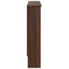 vidaXL Radiator Cover Brown Oak 78 x 19 x 81.5 cm Engineered Wood