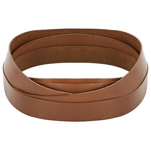 vidaXL Leather Strap Brown 500 x 2.5 cm Leather