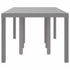 vidaXL Garden Dining Table Light grey 250 x 100 x 73 cm Poly Rattan