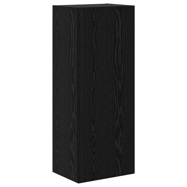 vidaXL TV Wall Cabinet Black Oak 40.5 x 30 x 102 cm Engineered Wood