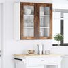 vidaXL Hanging Cabinet Smoked Oak 80 x 31 x 80 cm Engineered Wood