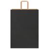 vidaXL Paper Bags 250 pcs with Handles Black 32x17x44 cm