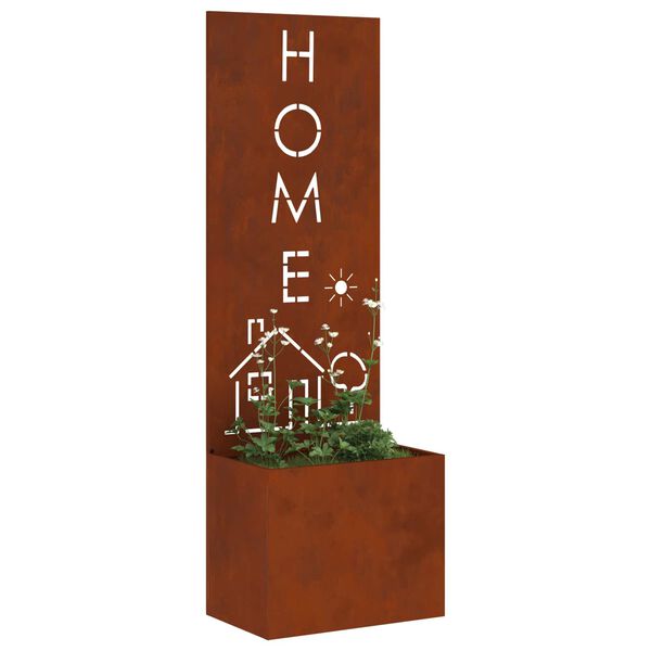 vidaXL Garden Privacy Screen Rusty 50 x 140 cm Weathering steel