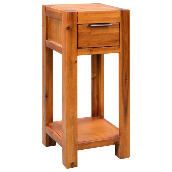 vidaXL End Table Solid Acacia Wood 30x30x70 cm