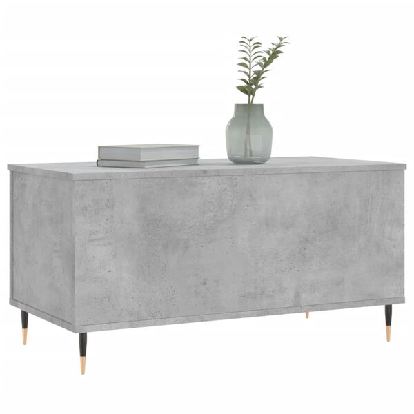 vidaXL Coffee Table Concrete Grey 90x44.5x45 cm Engineered Wood