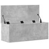 vidaXL Storage Box Concrete Grey 90x35x35 cm Engineered Wood