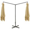vidaXL Double Garden Parasol with Steel Pole Taupe 600x300 cm
