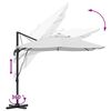 vidaXL Cantilever Roma Parasol Beige and Black 352 x 251 x 260 cm