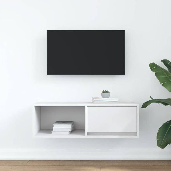 vidaXL TV Cabinet White 80x31x25.5 cm Engineered Wood