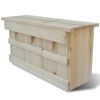 vidaXL Nest Box | Natural Wood | Solid Wood | Decorative Inlays | Birdhouse