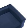 vidaXL Dog Sofa Foam Cushion Blue 60x43x30 cm Plush&Faux Leather